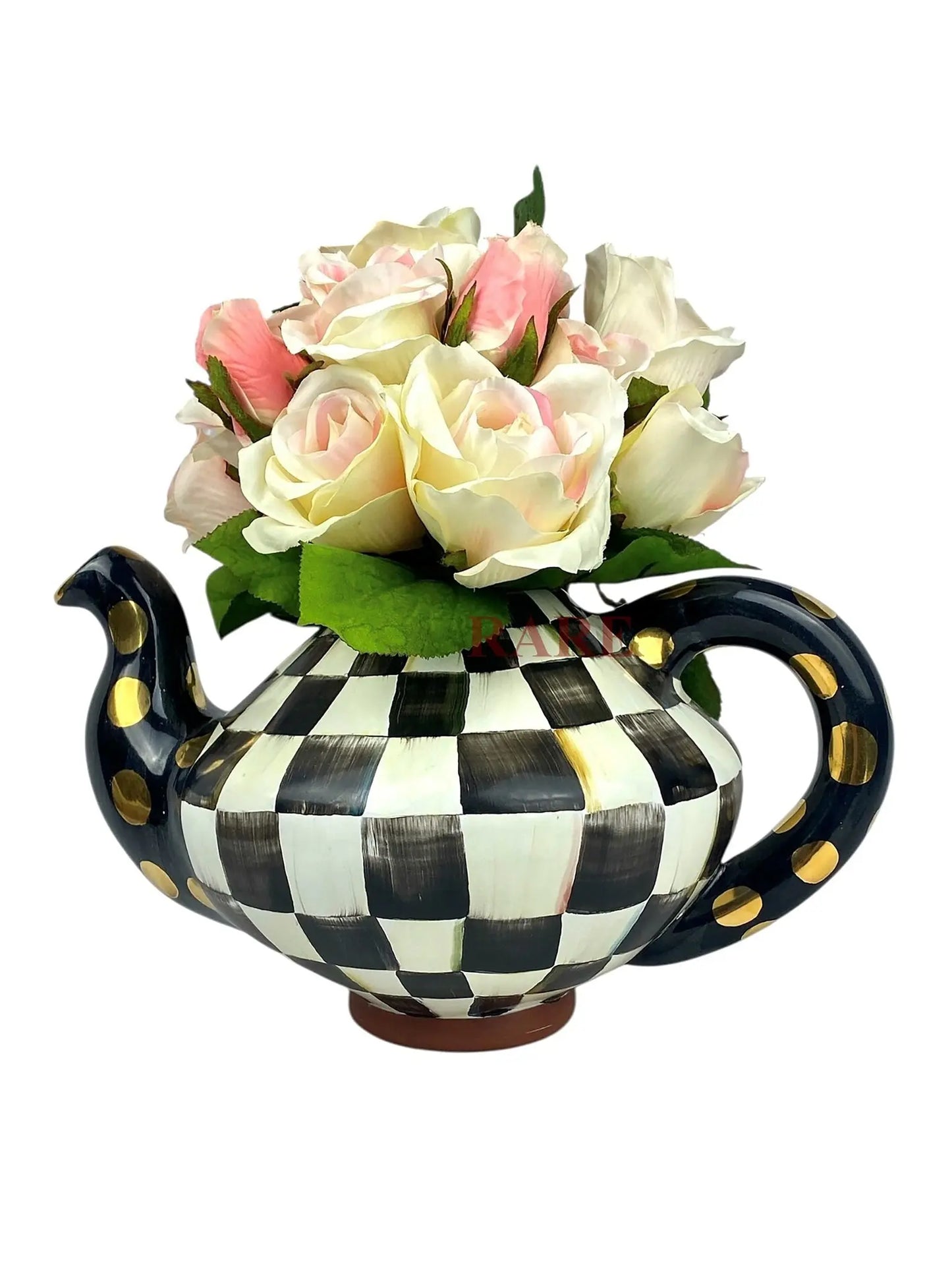 Courtly Check Ceramic Teapot