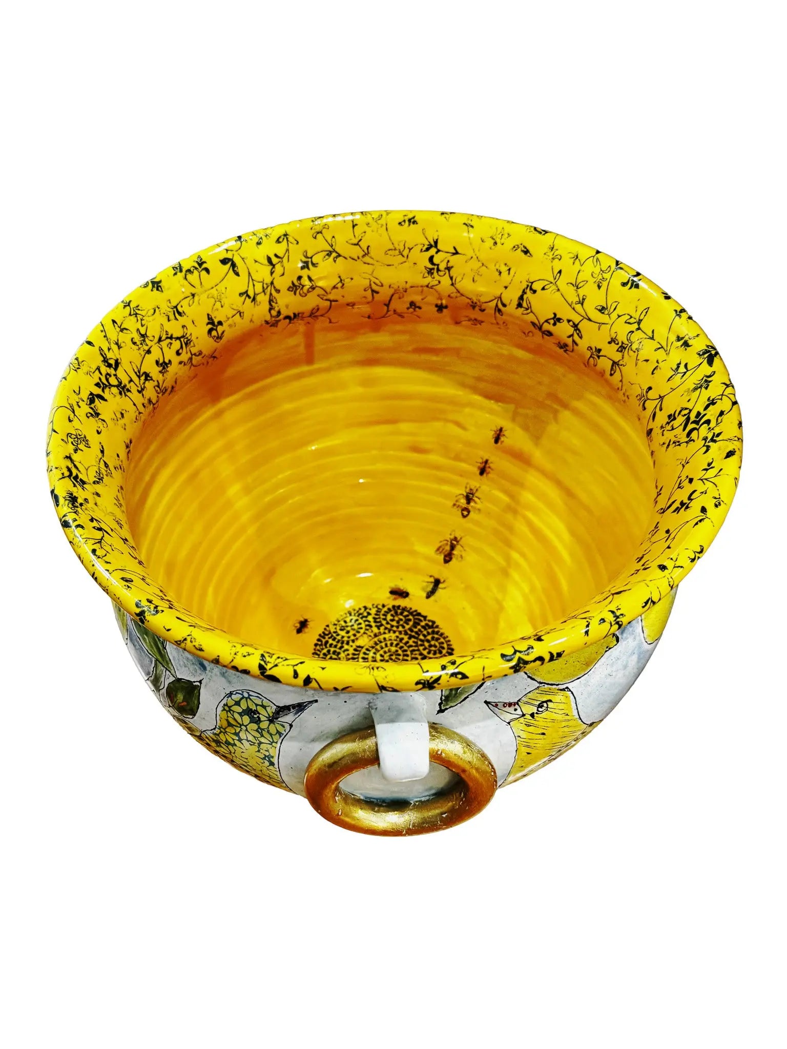 Tuscan Lemon Cache Pot