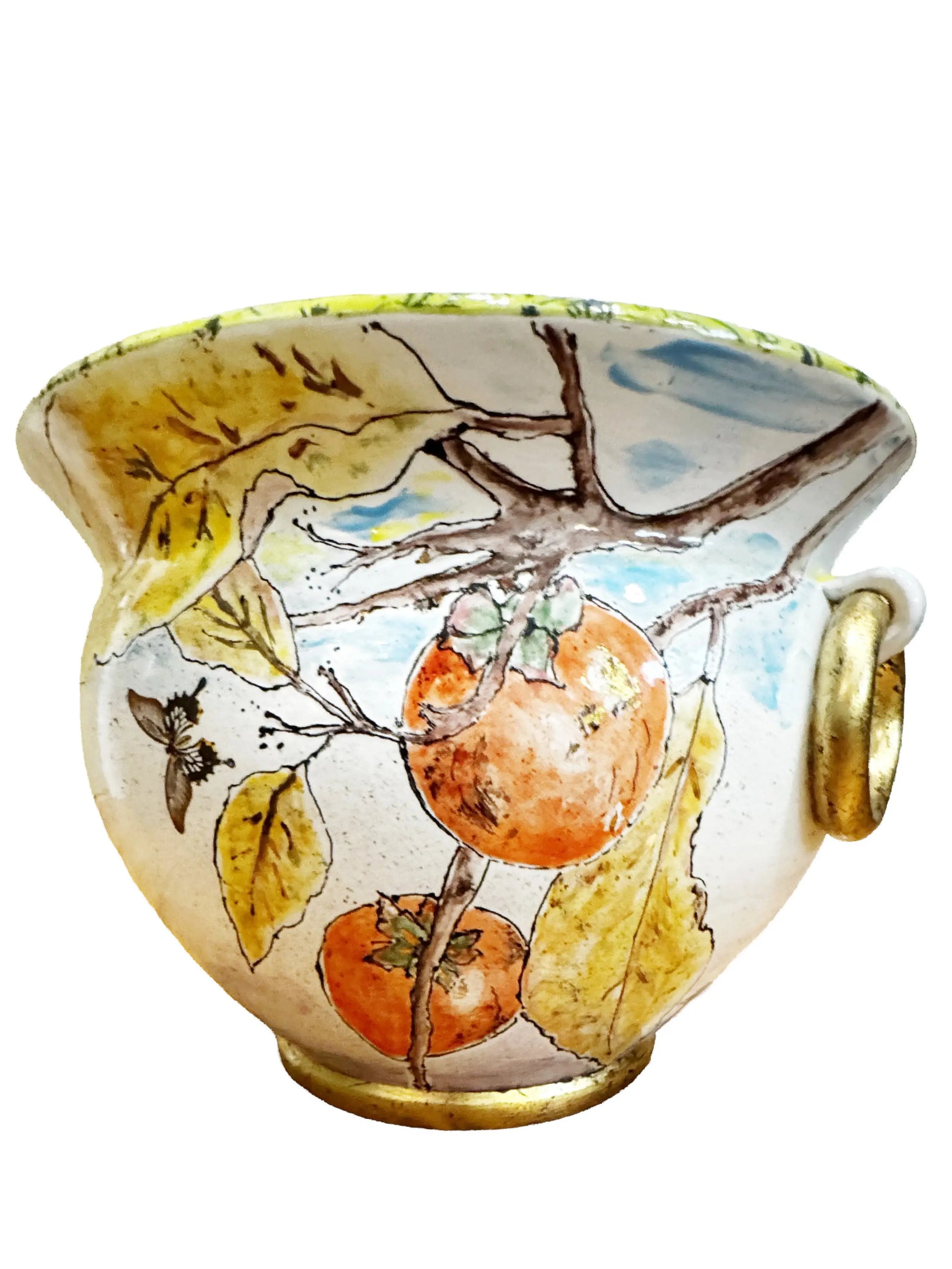 Autumn Grove Ceramic Cache Pot