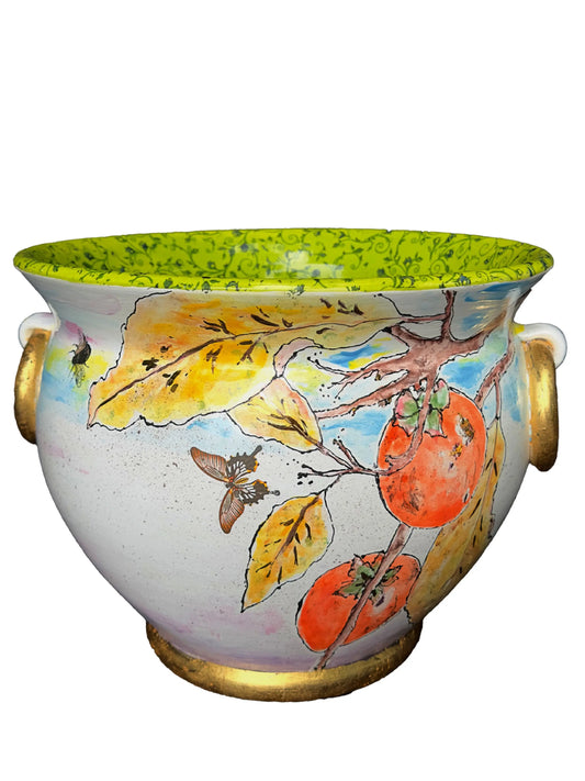 Autumn Grove Ceramic Cache Pot