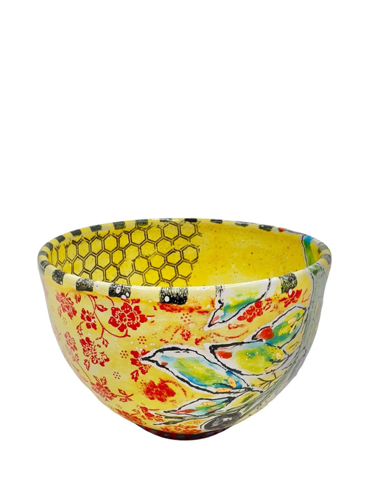 Honeycomb Harvest Berry Ceramic Bowl