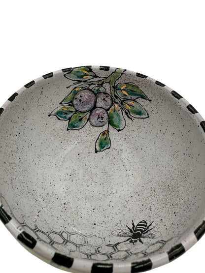 Buzzing Berry Ceramic Bowl