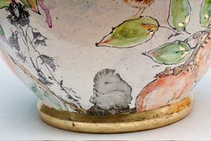 Persimmon Sky Ceramic Cache Pot