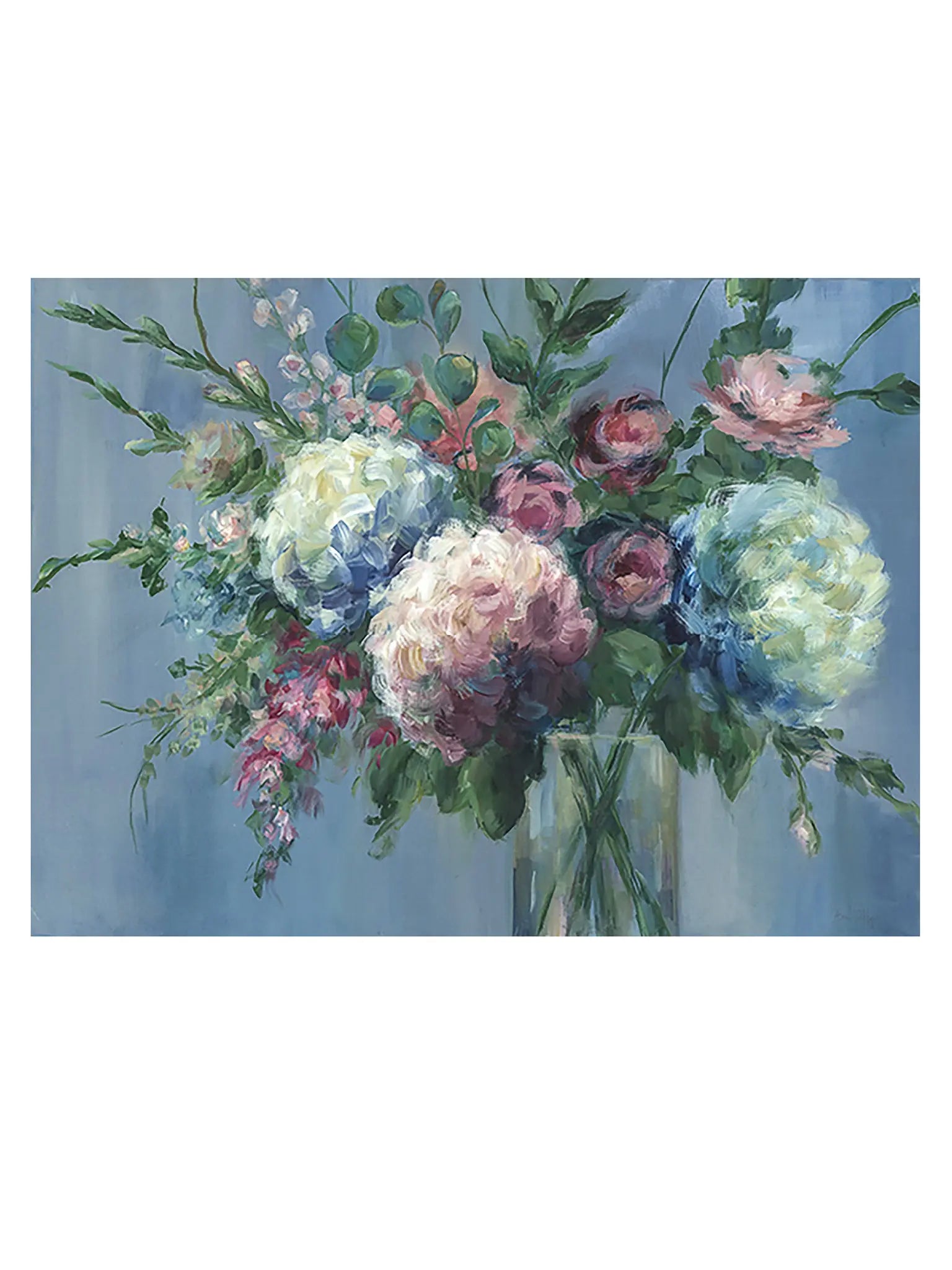 Good Time - Acrylic Painting with Lush Blooms