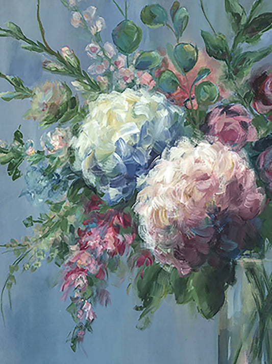 Good Time - Acrylic Painting with Lush Blooms