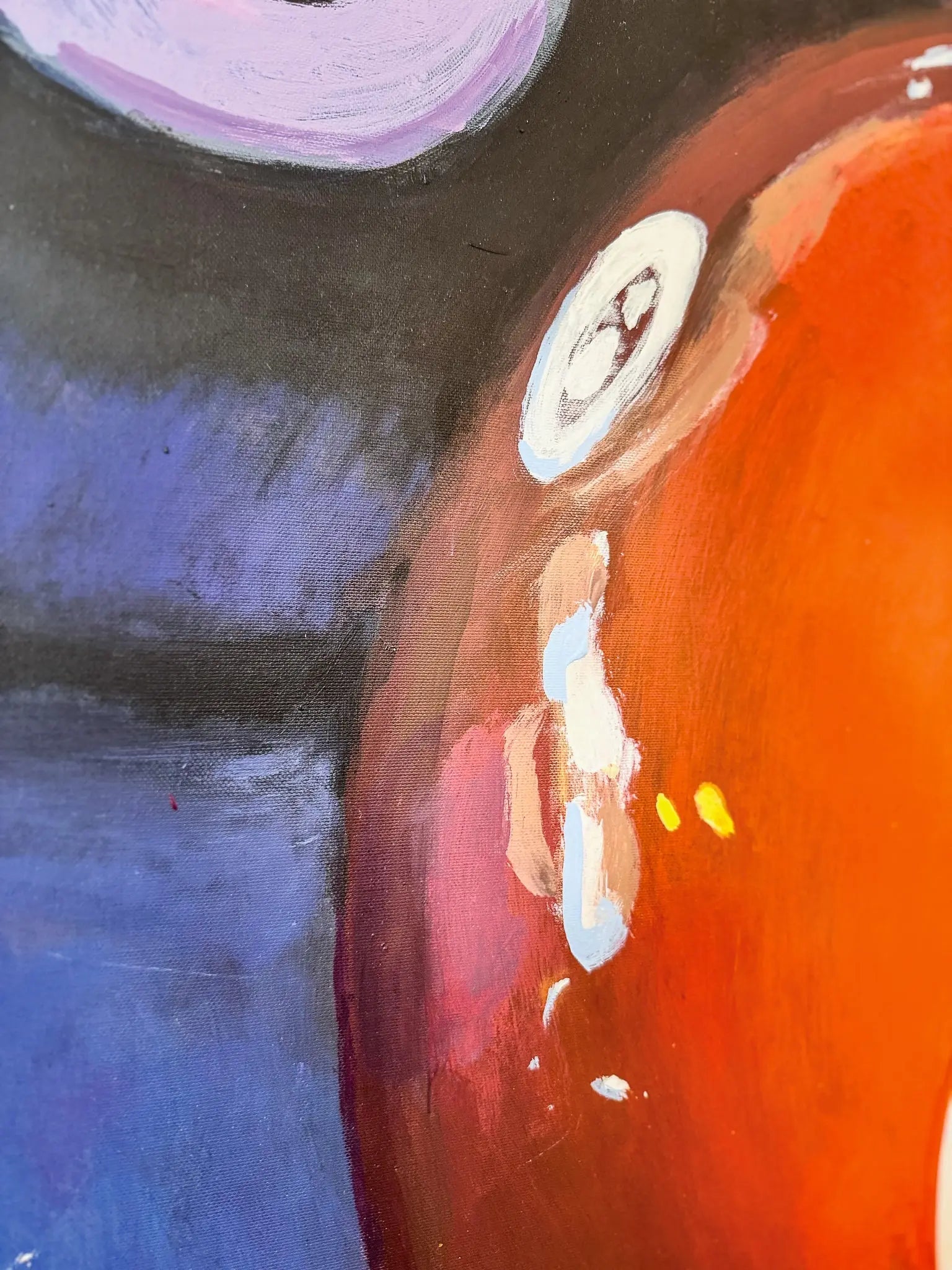 Racking the Pool Table - Bold Acrylic Artwork