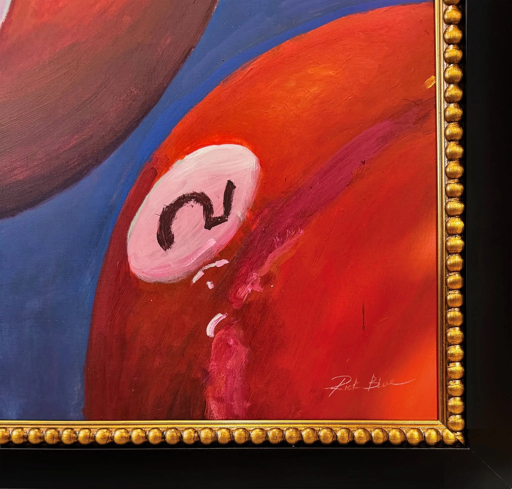 Racking the Pool Table - Bold Acrylic Artwork