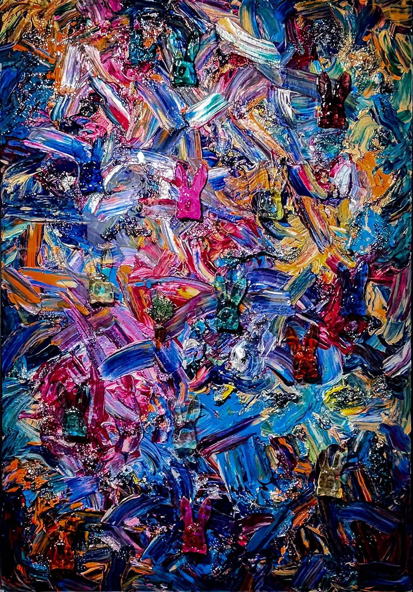 Wonderland Swirl IV - Vibrant Abstract Artwork