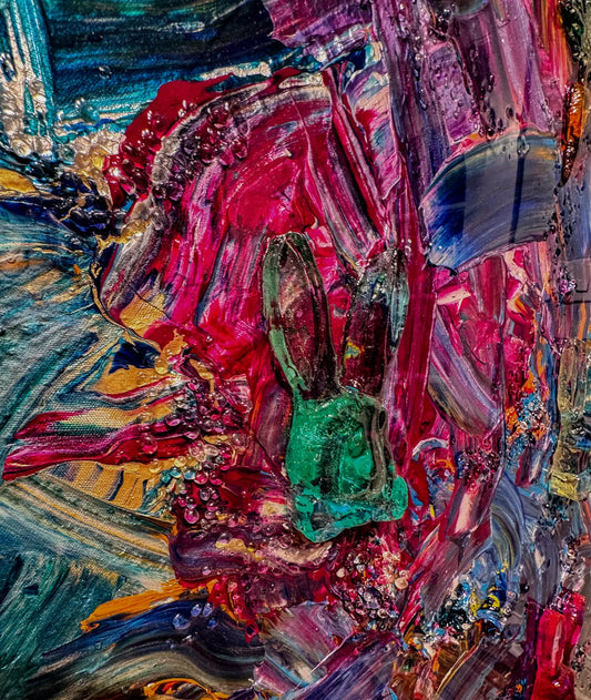 Wonderland Swirl IV - Vibrant Abstract Artwork