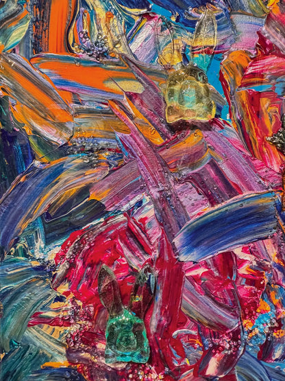 Wonderland Swirl IV - Vibrant Abstract Artwork