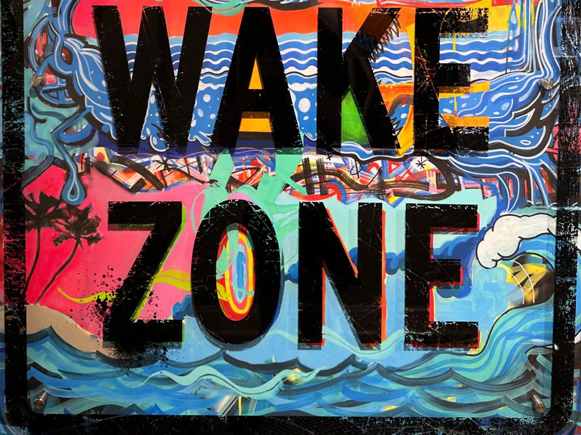 No Wake Zone – Acrylic on Plexiglass Giclée Print