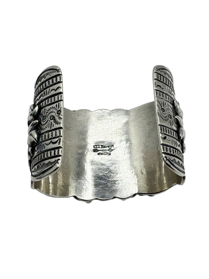 Sterling Silver Royston Oval Turquoise Cuff
