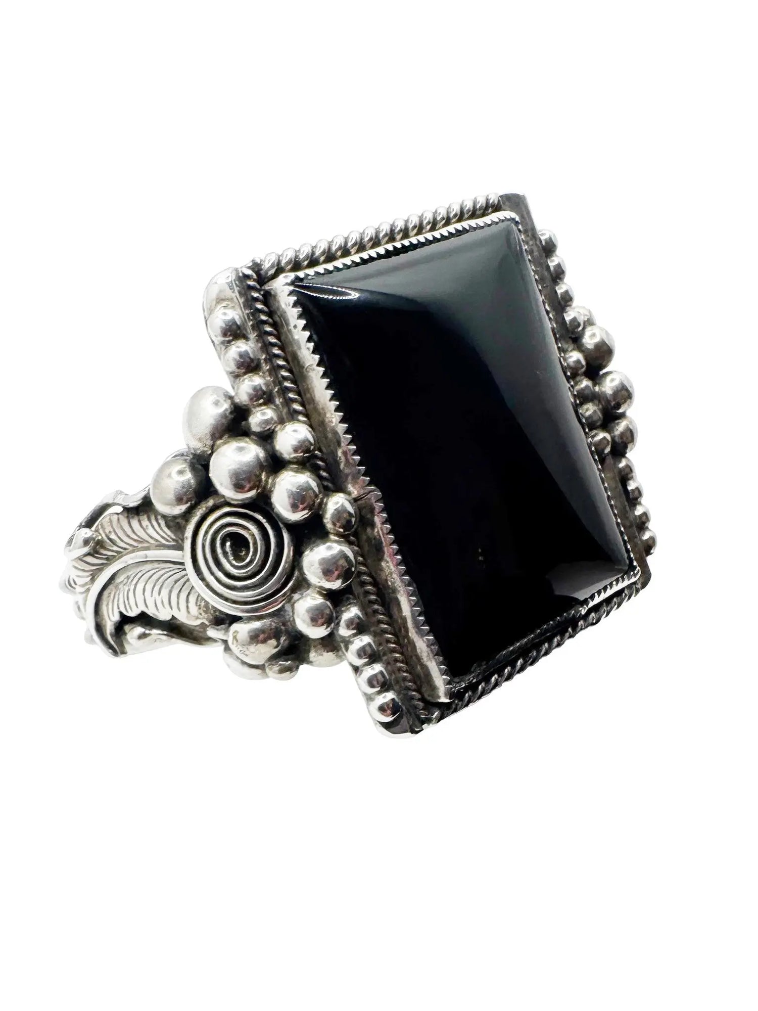 Black Onyx Sterling Silver Cuff