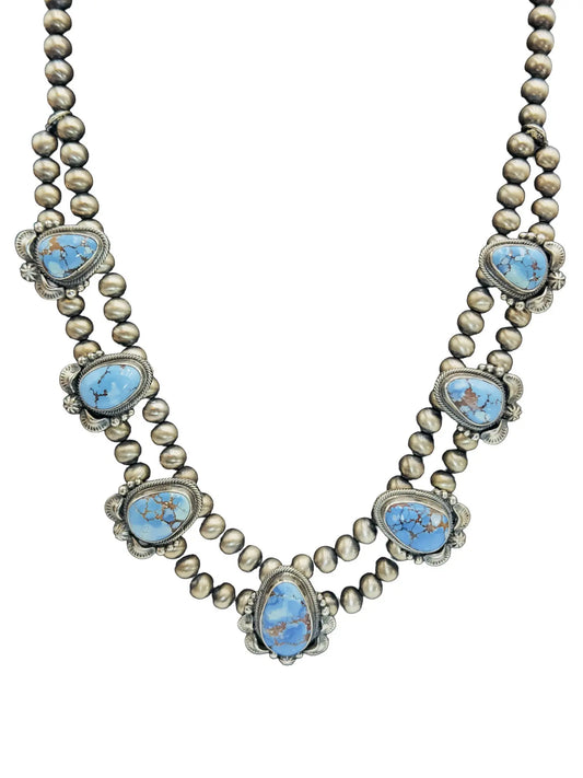 Golden Hills Turquoise & Sterling Silver Necklace