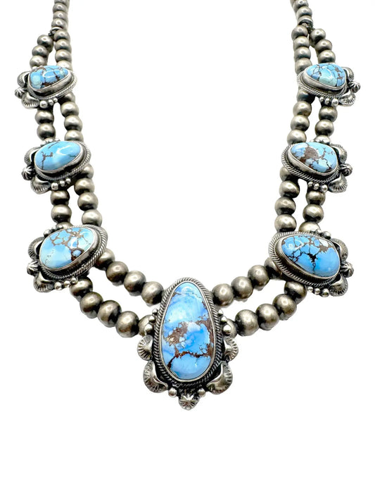 Golden Hills Turquoise & Sterling Silver Necklace