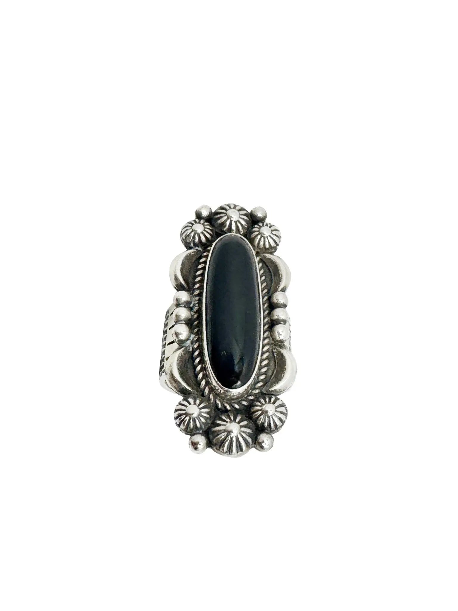 Onyx & Sterling Silver Ring – Size 9.5