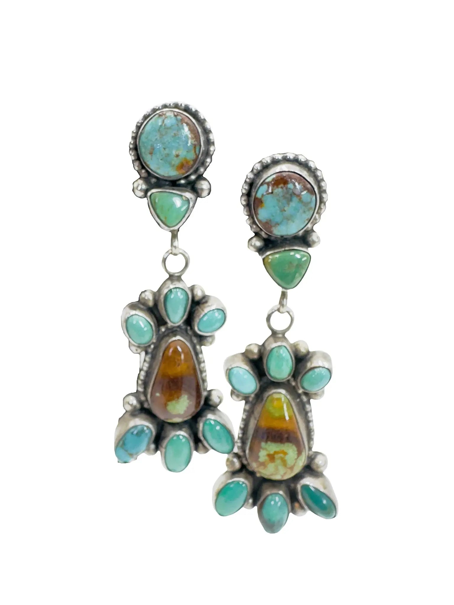 Concho Royston Turquoise Earrings