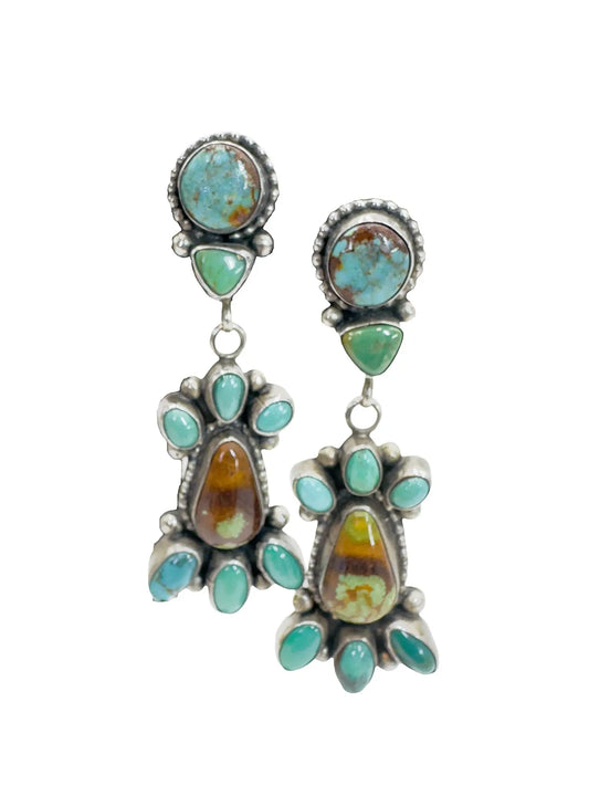 Concho Royston Turquoise Earrings
