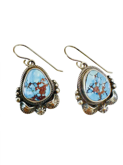 Golden Hills Turquoise & Sterling Silver Wire Earrings