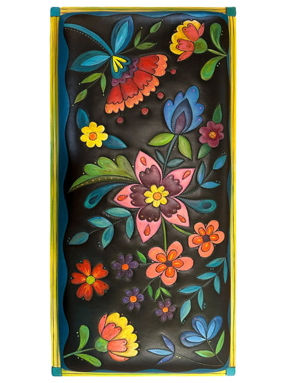Floral Quilted Bench