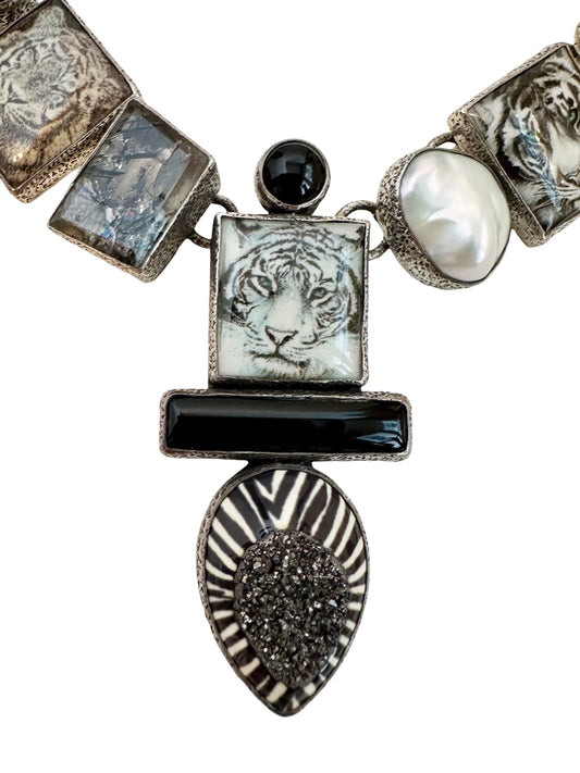 Tiger Nights Statement Necklace