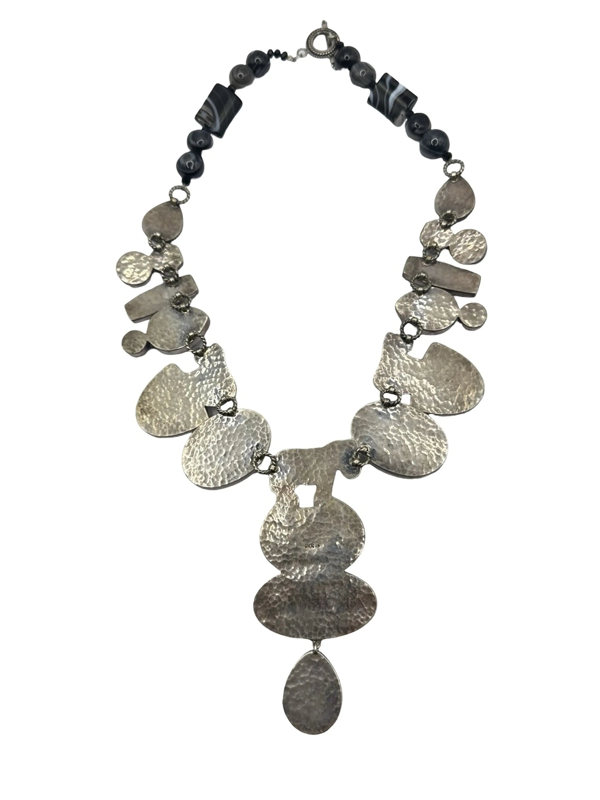 Zebra Pendant Statement Necklace