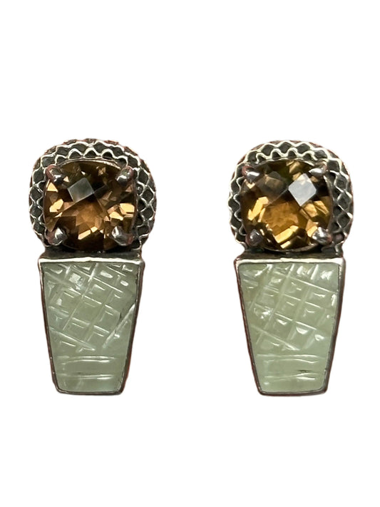 Whiskey Topaz Post Earring