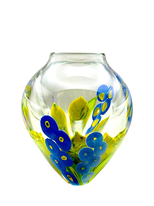 Hollyhock Magnum Vase – Handblown Glass Art