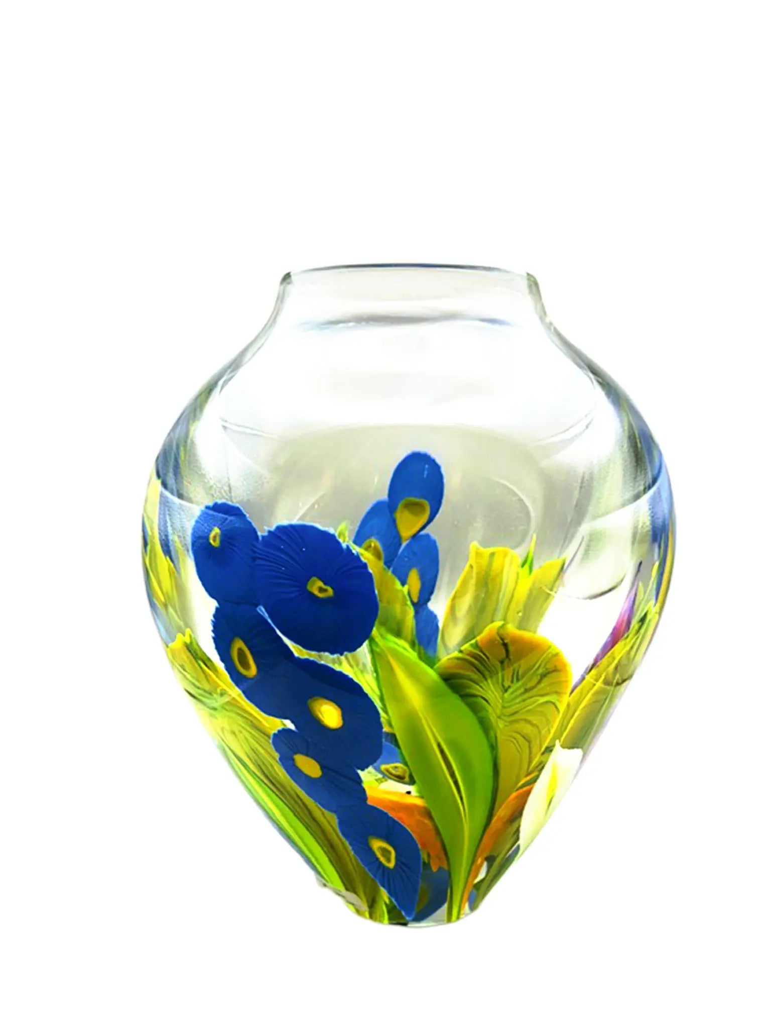 Hollyhock Magnum Vase – Handblown Glass Art