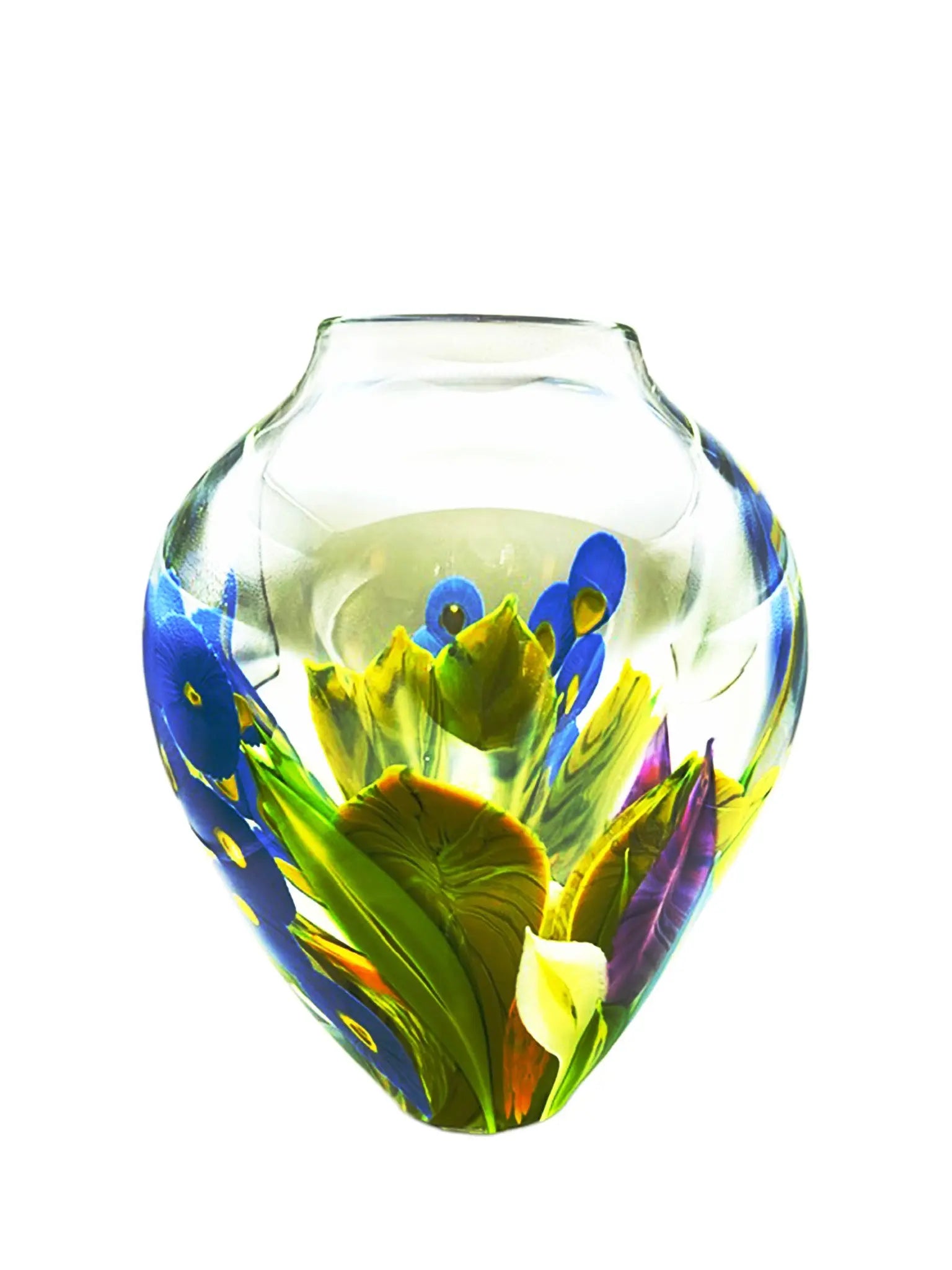 Hollyhock Magnum Vase – Handblown Glass Art