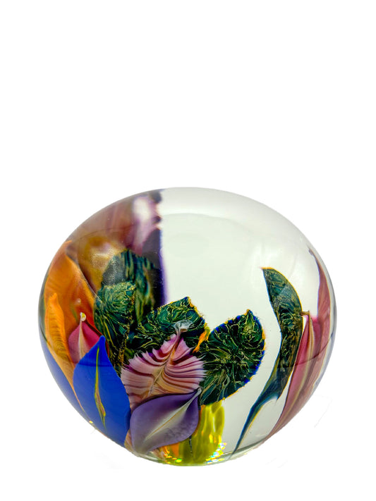 Garden of Fire Glass Paperweight – Handblown Glass