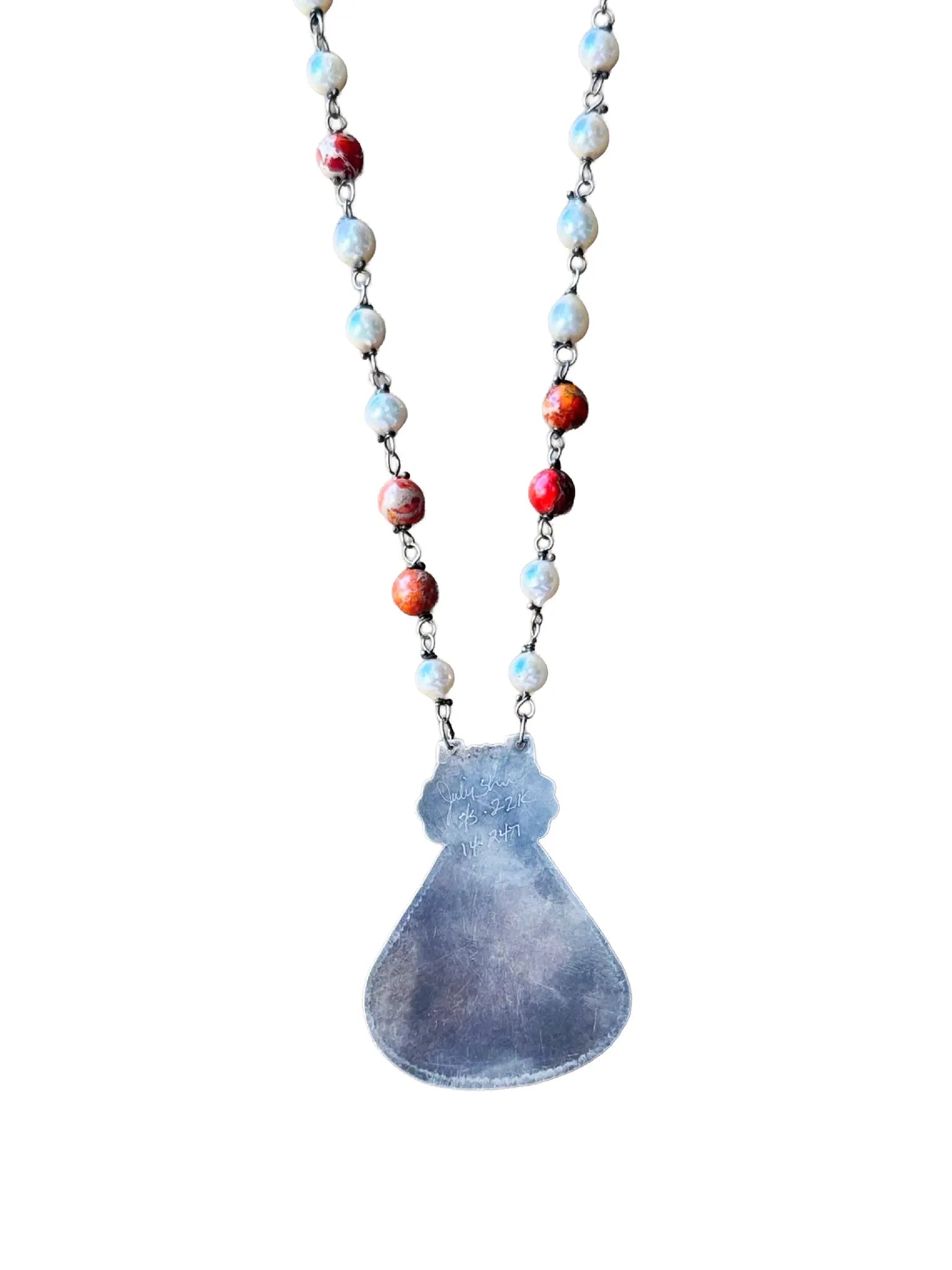 NCK: Opal, Cabochon Coral, Pearl 22K