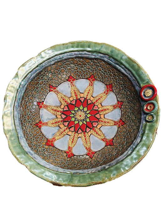 Fern Lace Ceramic Bowl