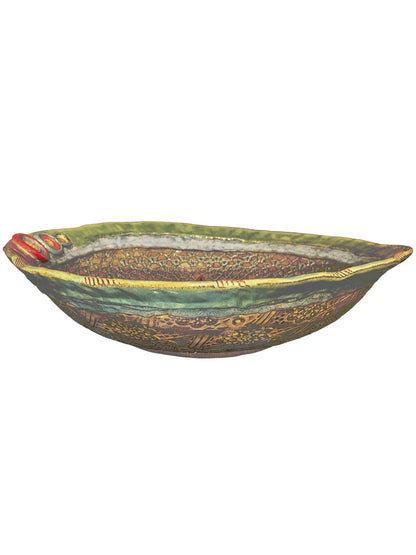 Fern Lace Ceramic Bowl