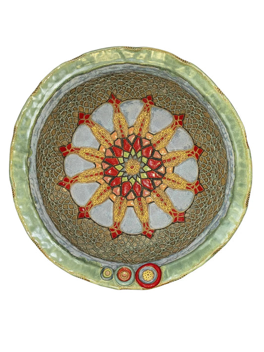 Fern Lace Ceramic Bowl