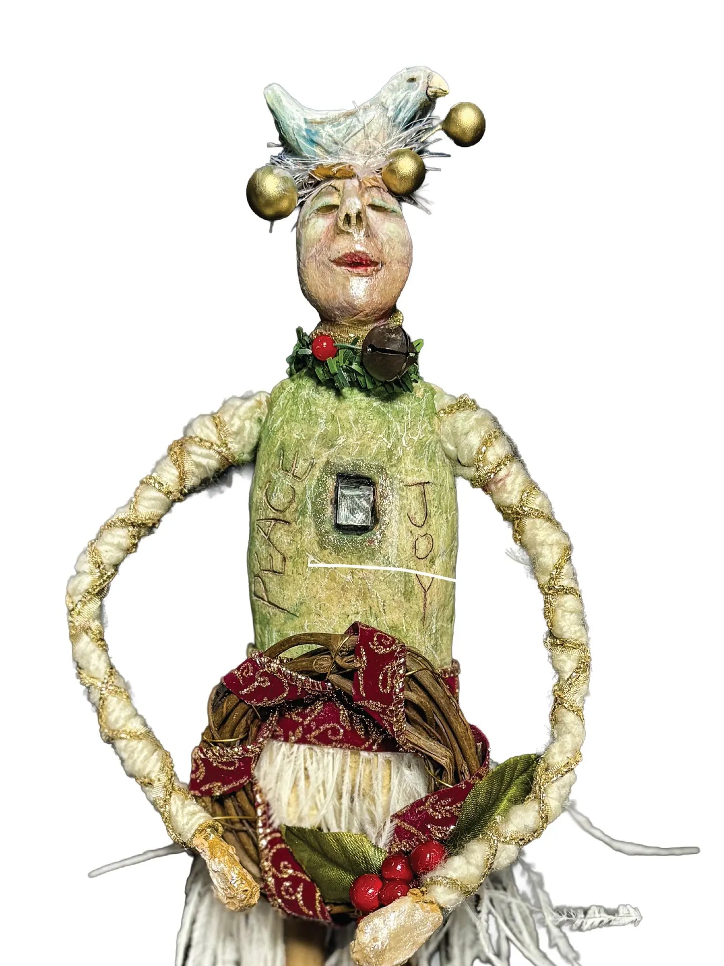 "Peace & Joy" Christmas Corner Person