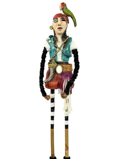 "The Pirate Queen" Gasparilla Corner Person