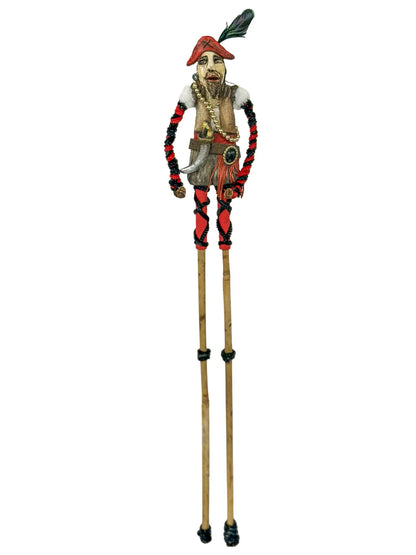 The Red-Legged Rogue" Gasparilla Corner Person