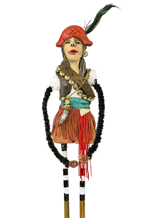 "The Red-Hatted Corsair" Gasparilla Corner Person