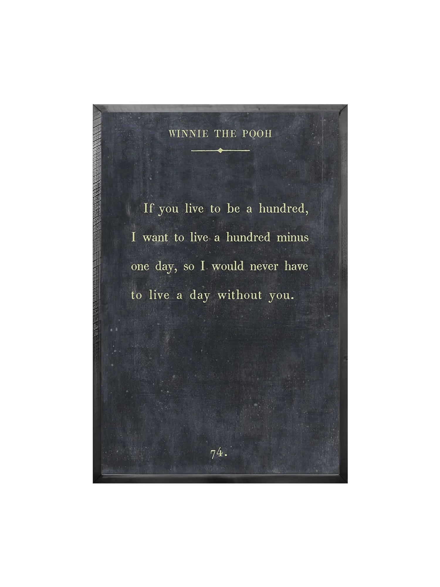 Winnie The Pooh Charcoal Wood Art