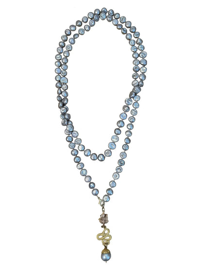 Grey Pearl Lariat
