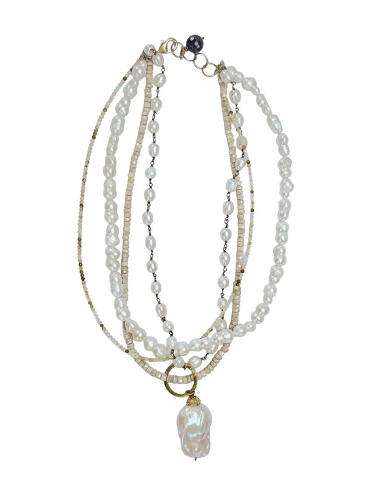 Multi Strand Baroque Necklace