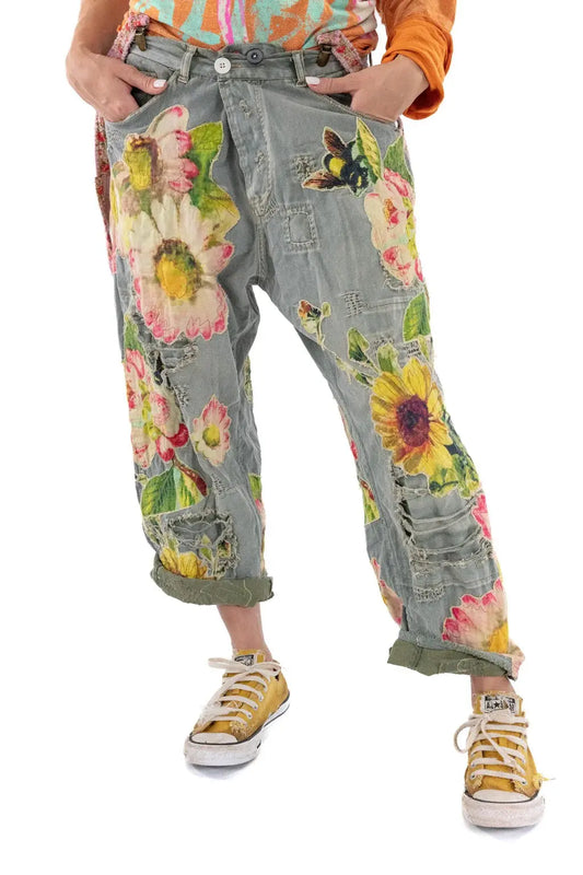 Pants 433 Miners Pants With Sunflower - Ashbury Peace