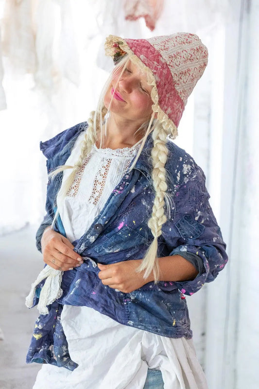 Jacket 908 Workwear Paint Splatter Crop Tancy Coat