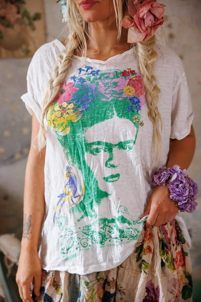 Top 2312 Frida Amarillito Pajarito Tee - True