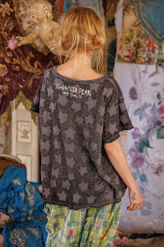 Top 1991 Little Star Appliqué Tee – Twilight