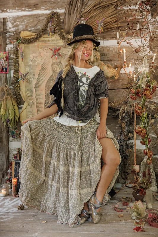 Skirt 242 Floral Chrystal Skirt - Gypsophila