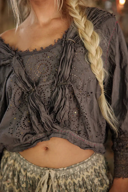 Top 2239 Eyelet Nonnie Belle Blouse - Ozzy