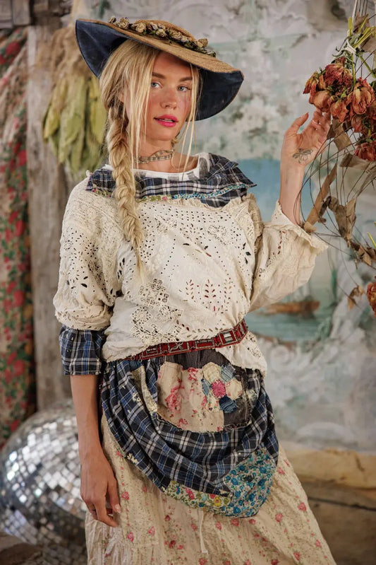 Top 2260 Eyelet Adelise Blouse - Antique White