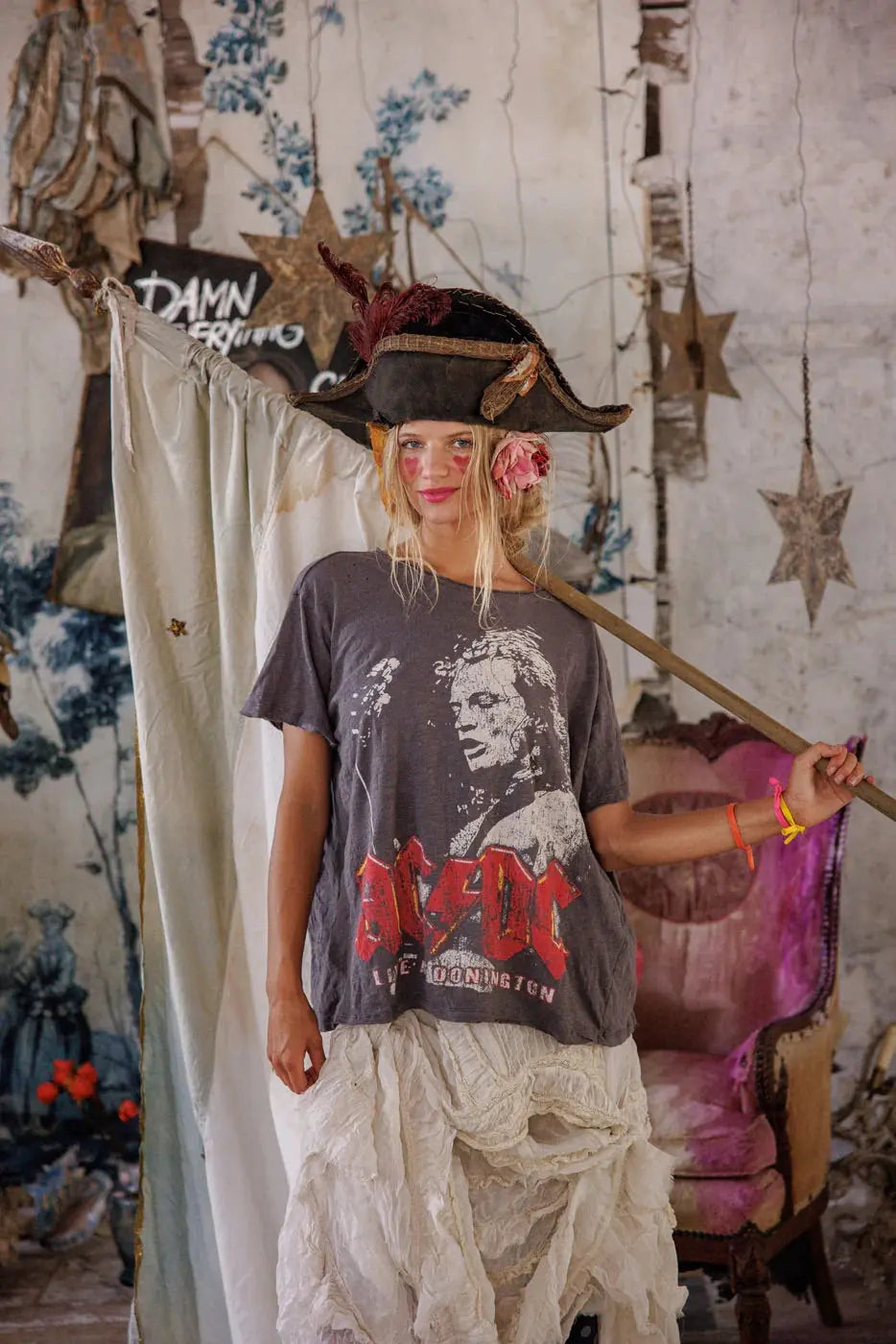 Top 2684 AC/DC Live At Donington Tee - Ozzy